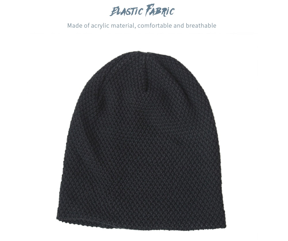 Outdoor Thicken Slouchy Knit Beanie- Black Outdoor Thicken Slouchy Knit Beanie- Black