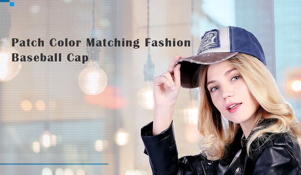 Patch Color Matching Fashion Baseball Cap- Yellow Patch Color Matching Fashion Baseball Cap- Yellow