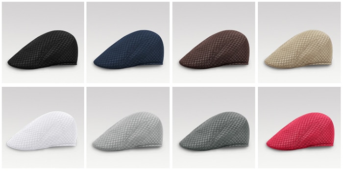 Solid Color Pattern Mesh Newsboy Hat- Color blue Solid Color Pattern Mesh Newsboy Hat- Color blue