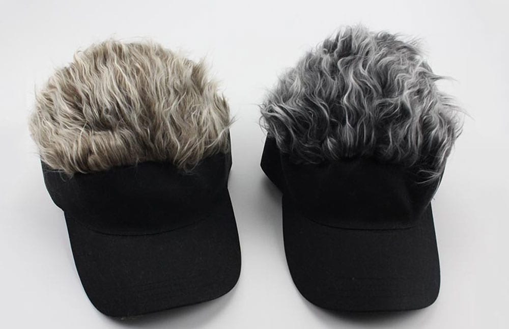 Fashion Wig Decoration Golf Baseball Cap- Dark Gray Fashion Wig Decoration Golf Baseball Cap- Dark Gray
