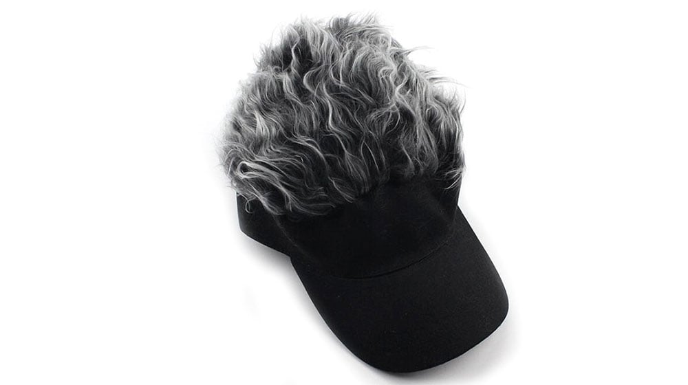Fashion Wig Decoration Golf Baseball Cap- Dark Gray Fashion Wig Decoration Golf Baseball Cap- Dark Gray