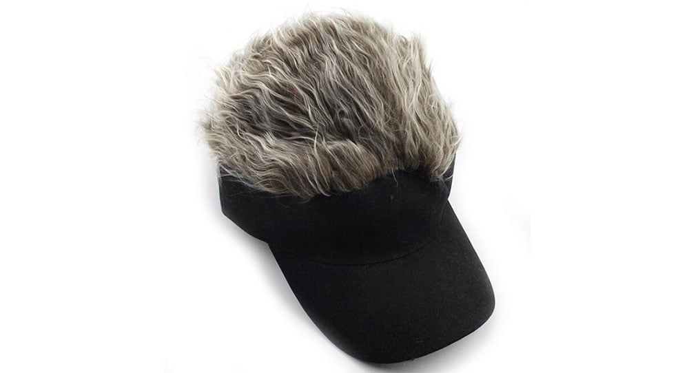 Fashion Wig Decoration Golf Baseball Cap- Dark Gray Fashion Wig Decoration Golf Baseball Cap- Dark Gray