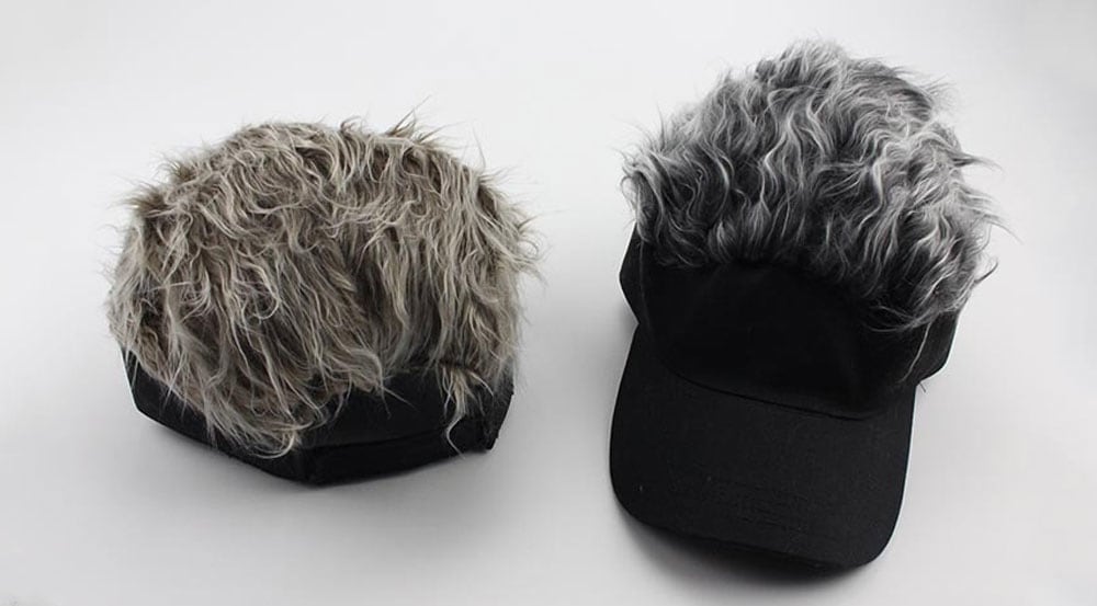 Fashion Wig Decoration Golf Baseball Cap- Dark Gray Fashion Wig Decoration Golf Baseball Cap- Dark Gray