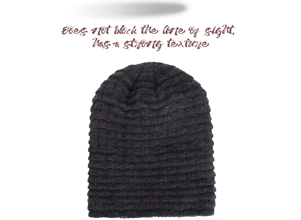 Plus Velvet Chaotic Small Horizontal Strip Head Sweater Cap - Dark Slate Blue Plus Velvet Chaotic Small Horizontal Strip Head Sweater Cap - Dark Slate Blue