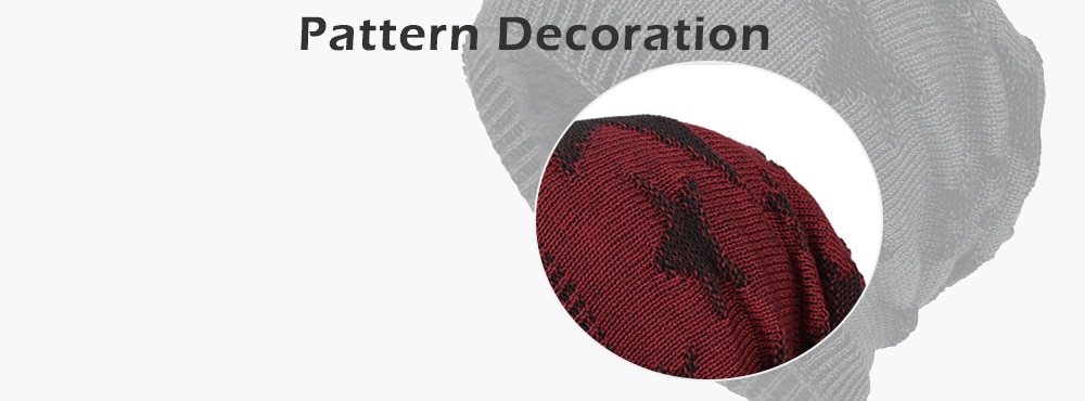 Tide Knit Wool Winter Plus Velvet Warm Five-pointed Star Head Men's Outdoor Hat- Red Wine Tide Knit Wool Winter Plus Velvet Warm Five-pointed Star Head Men's Outdoor Hat- Red Wine
