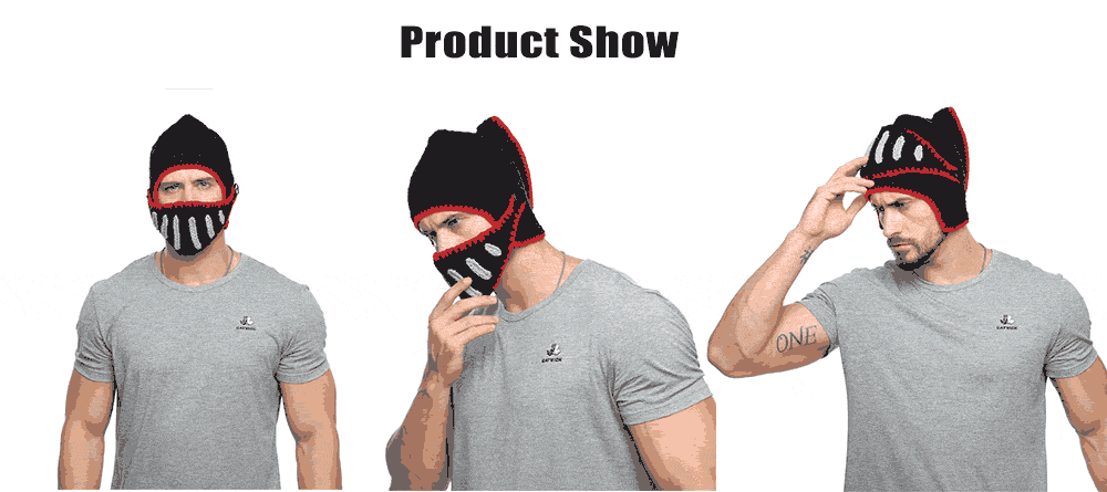 Roman Knight Hat Winter Men Knit Cap- Black Roman Knight Hat Winter Men Knit Cap- Black