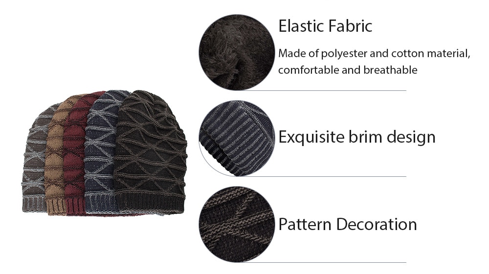 Plus Velvet Dual-use Triangle Pullover Knitted Wool Cap- Black Plus Velvet Dual-use Triangle Pullover Knitted Wool Cap- Black