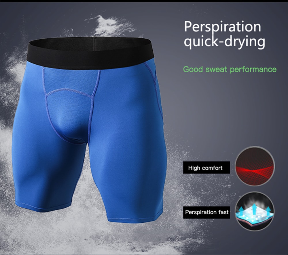 Quickly Dry Gym Sports Trousers Compression Tights Men'S Running Shorts- Gray XL Quickly Dry Gym Sports Trousers Compression Tights Men'S Running Shorts- Gray XL