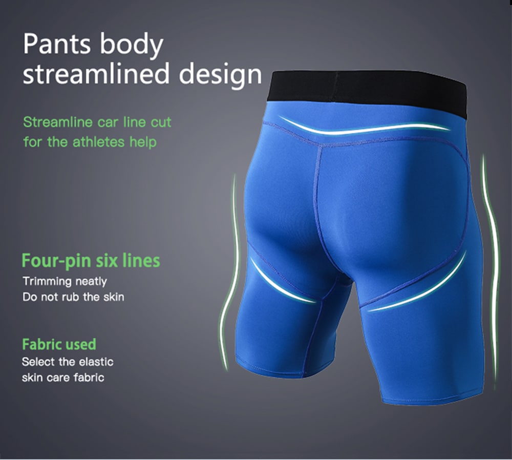 Quickly Dry Gym Sports Trousers Compression Tights Men'S Running Shorts- Gray XL Quickly Dry Gym Sports Trousers Compression Tights Men'S Running Shorts- Gray XL