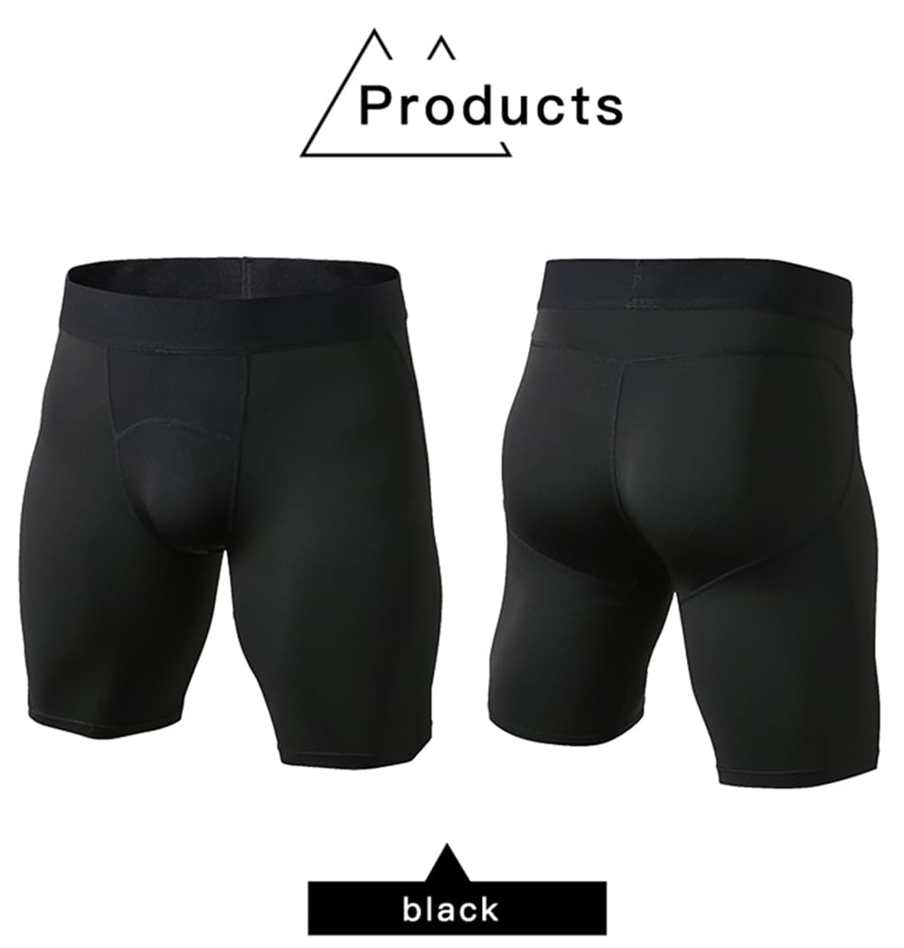 Quickly Dry Gym Sports Trousers Compression Tights Men'S Running Shorts- Gray XL Quickly Dry Gym Sports Trousers Compression Tights Men'S Running Shorts- Gray XL
