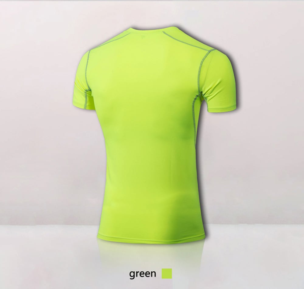 Quick Dry Compression Men Run Shirt Fitness Tight Soccer Jersey Gym Sportswear- Blue XL Quick Dry Compression Men Run Shirt Fitness Tight Soccer Jersey Gym Sportswear- Blue XL