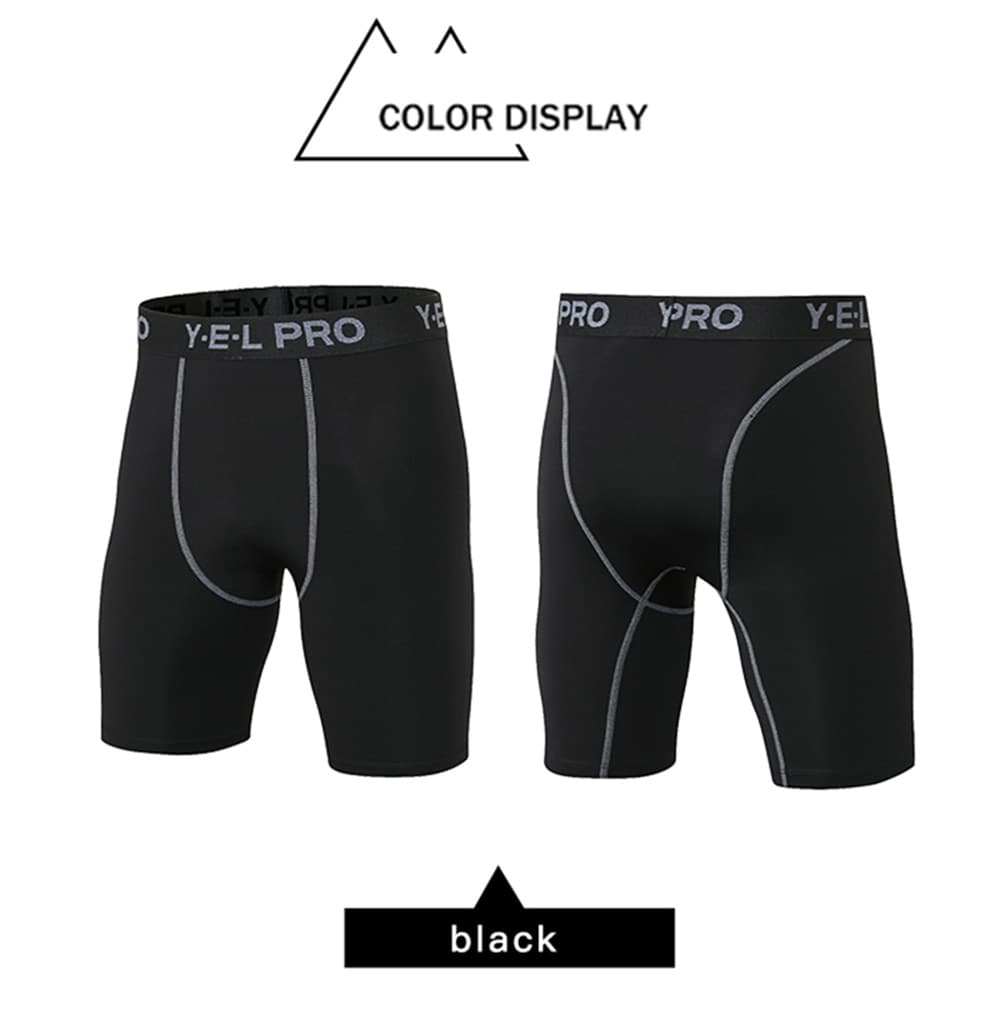 Quick Dry Gym Sport Men's Shorts Jogging Compression Tights Running Shorts- Blue L Quick Dry Gym Sport Men's Shorts Jogging Compression Tights Running Shorts- Blue L