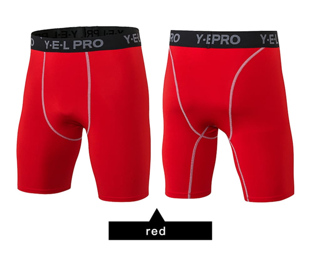 Quick Dry Gym Sport Men's Shorts Jogging Compression Tights Running Shorts- Blue L Quick Dry Gym Sport Men's Shorts Jogging Compression Tights Running Shorts- Blue L