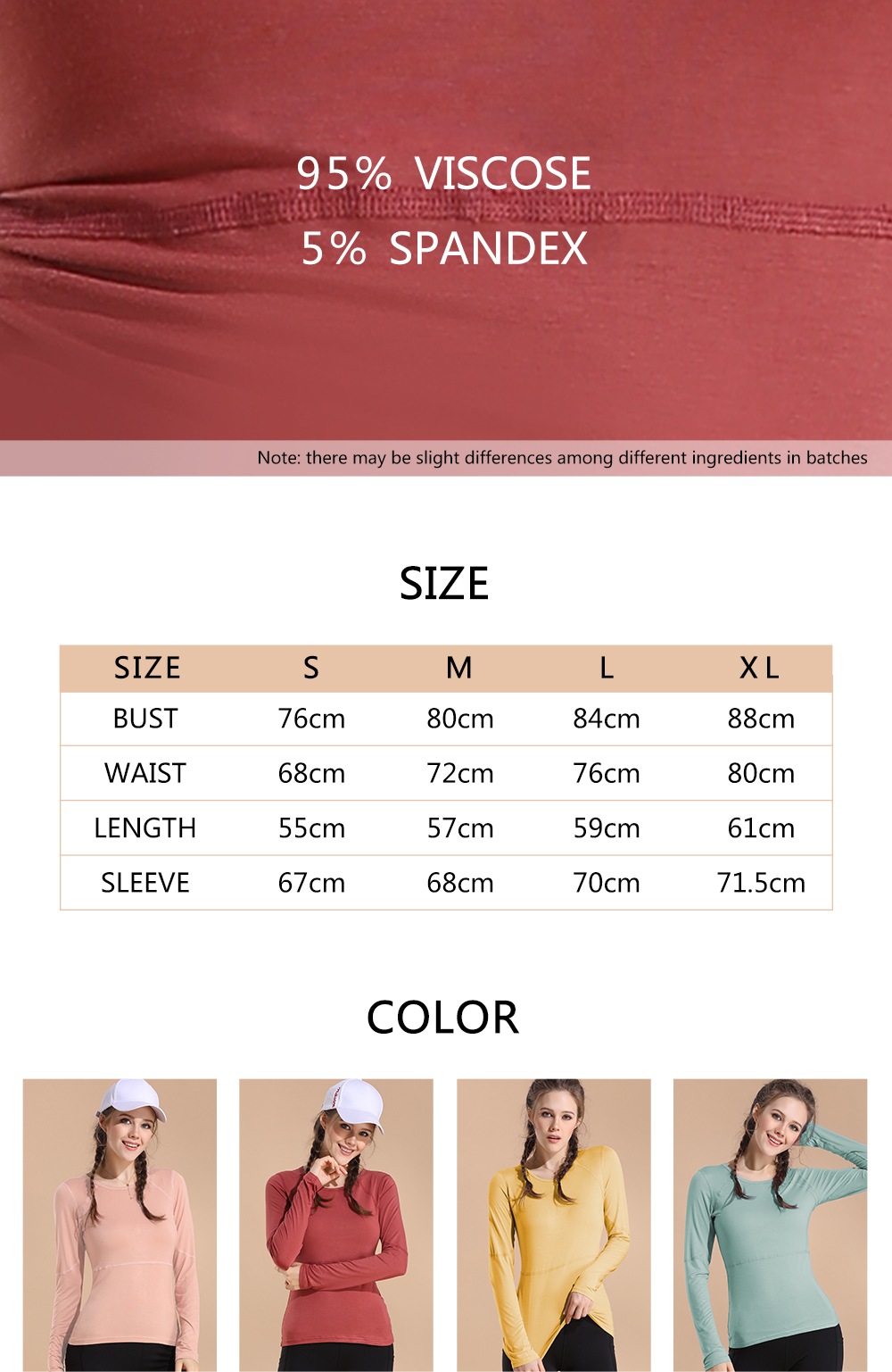 Running Shirt Activewear Sweat-wicking Soft Quick Dry Stretchy- Rose M Running Shirt Activewear Sweat-wicking Soft Quick Dry Stretchy- Rose M