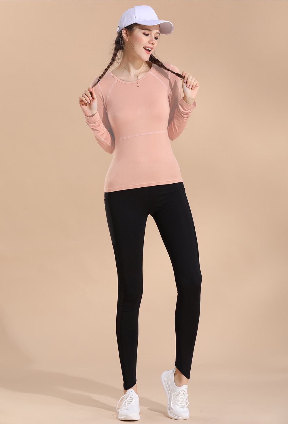 Running Shirt Activewear Sweat-wicking Soft Quick Dry Stretchy- Rose M Running Shirt Activewear Sweat-wicking Soft Quick Dry Stretchy- Rose M