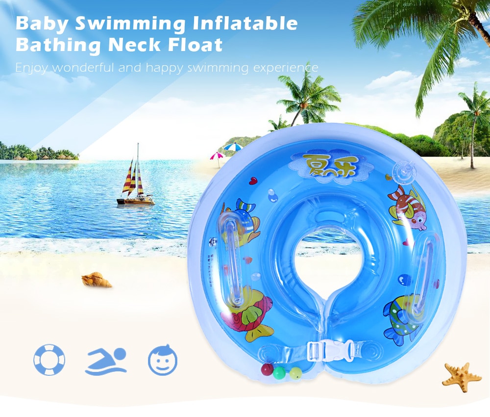 Summer Sea Baby Swimming Circle Inflatable Neck Float Bathing Safety Tube Ring- Yellow Summer Sea Baby Swimming Circle Inflatable Neck Float Bathing Safety Tube Ring- Yellow