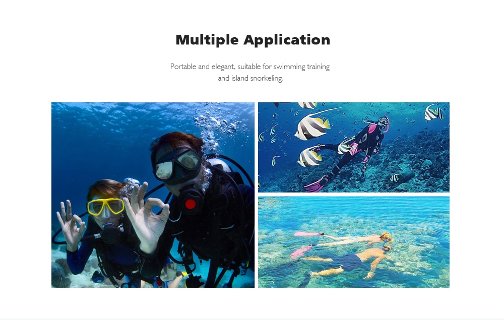 WHALE MK - 1000 Goggles for Island Snorkeling- Black Regular WHALE MK - 1000 Goggles for Island Snorkeling- Black Regular