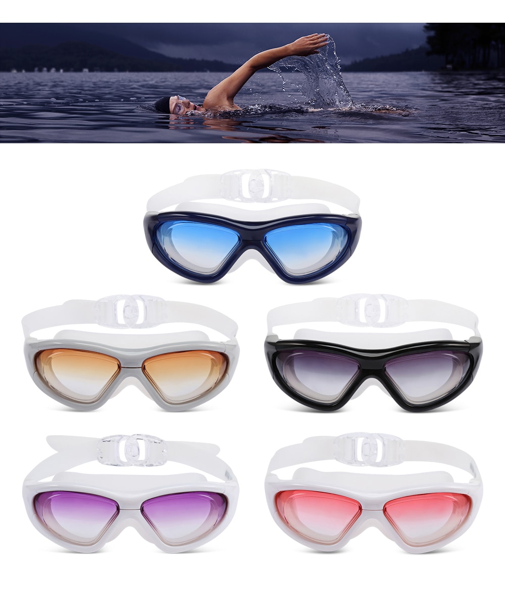 Xin Hang XH9120 Swimming Goggles Anti Fog Big Frame No Leaking- Black Xin Hang XH9120 Swimming Goggles Anti Fog Big Frame No Leaking- Black