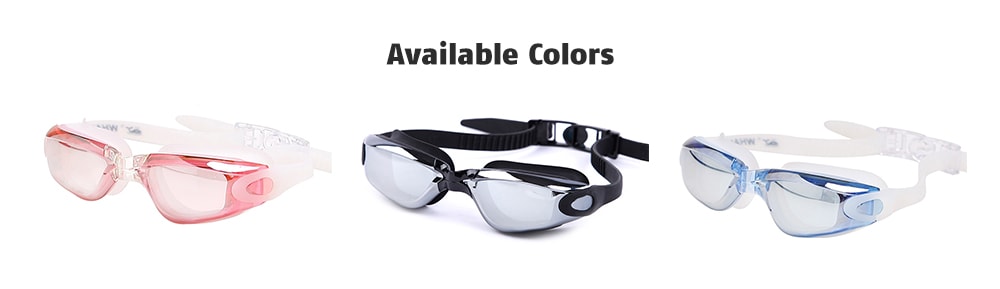 WHALE MM - 7900 Adult Electroplating Swimming Goggles- Black Regular WHALE MM - 7900 Adult Electroplating Swimming Goggles- Black Regular