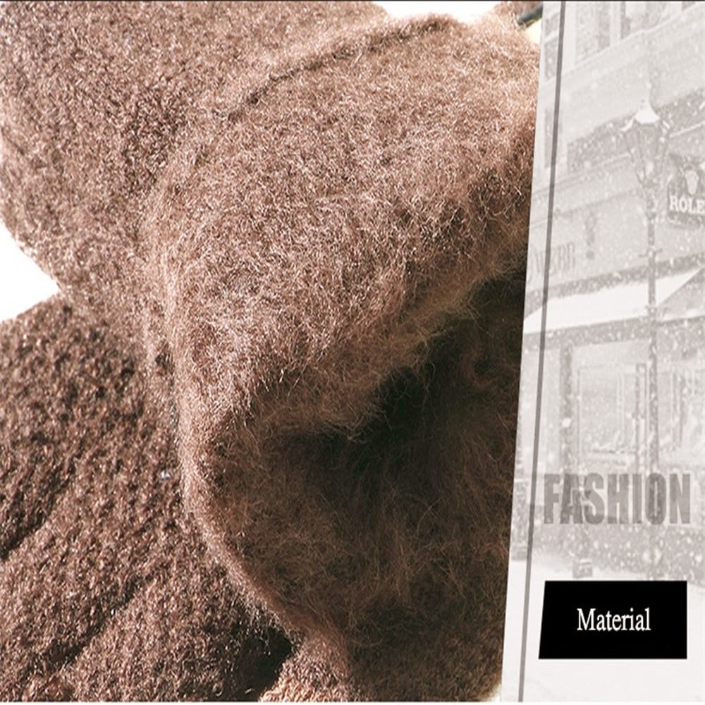 Winter Men Knitted Gloves Touch Screen High Quality Warm Cashmere- Black Winter Men Knitted Gloves Touch Screen High Quality Warm Cashmere- Black