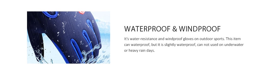 Outdoor Winter Gloves Touchscreen Running Warm- Orange Outdoor Winter Gloves Touchscreen Running Warm- Orange