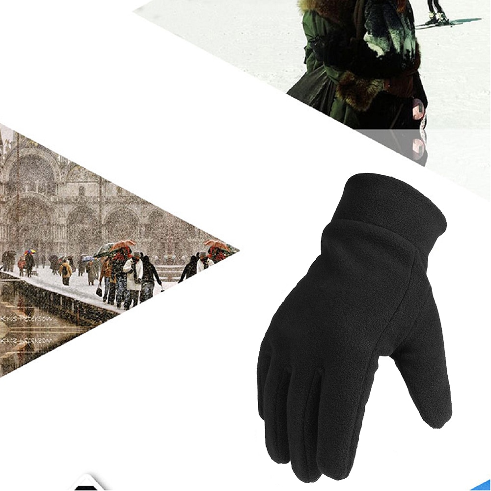 OZERO Polar Fleece Warm Gloves Winter Outdoor Sports- Gray M OZERO Polar Fleece Warm Gloves Winter Outdoor Sports- Gray M