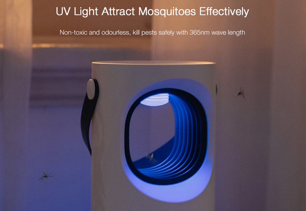 UTORCH 203 Smart USB Charging Mute 360 degree UV Mosquito Killer Lamp- White UTORCH 203 Smart USB Charging Mute 360 degree UV Mosquito Killer Lamp- White