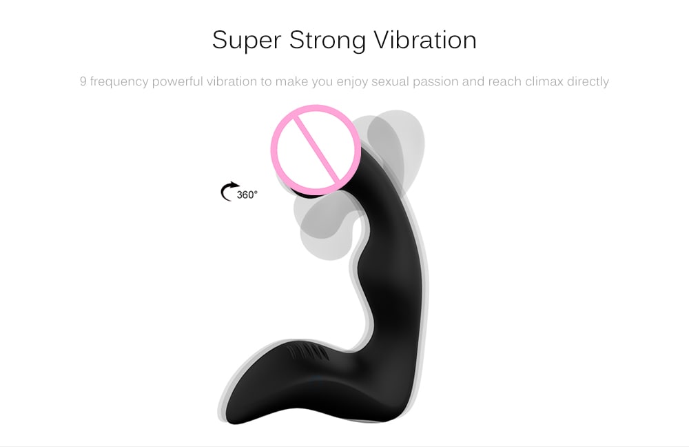 SHD - S010 - LANDY Gay Masturbation Electric Butt Plug - Black SHD - S010 - LANDY Gay Masturbation Electric Butt Plug - Black