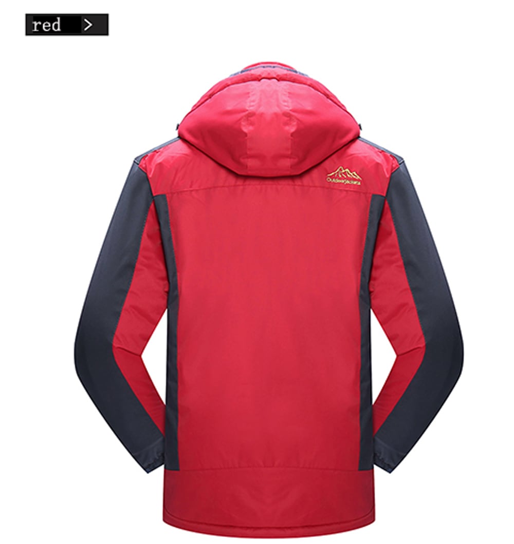 Winter Men's Outdoor Windproof Plus Large Size Warm Jacket- Black XL Winter Men's Outdoor Windproof Plus Large Size Warm Jacket- Black XL