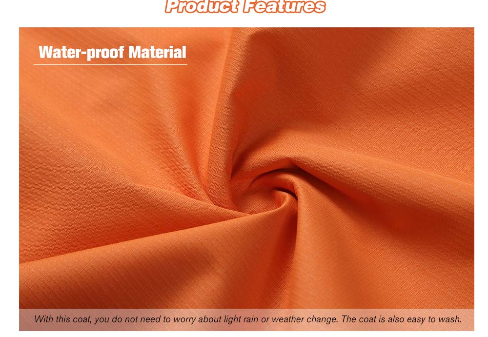 Stylish Breathable Waterproof Windbreak Hooded Sports Jacket for Men- Orange L Stylish Breathable Waterproof Windbreak Hooded Sports Jacket for Men- Orange L