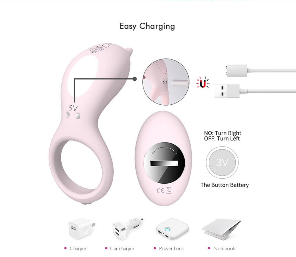 SHD - S084 - 2 CORA Male Electric Delayed Ejaculation Lock Ring - Pink SHD - S084 - 2 CORA Male Electric Delayed Ejaculation Lock Ring - Pink