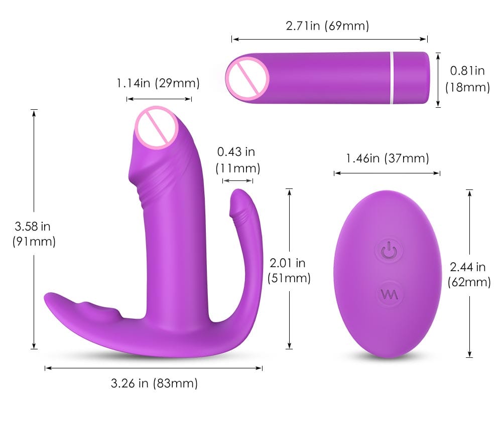 SHD - S105 Sex Toys Out Wearing Vibrator- Rose Red SHD - S105 Sex Toys Out Wearing Vibrator- Rose Red