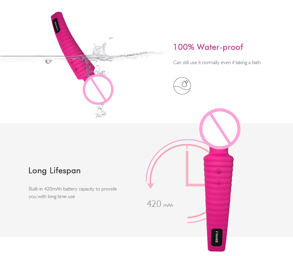 SHD - S042 Star Female Masturbation Electric Penis Vibrator - Rose Red SHD - S042 Star Female Masturbation Electric Penis Vibrator - Rose Red