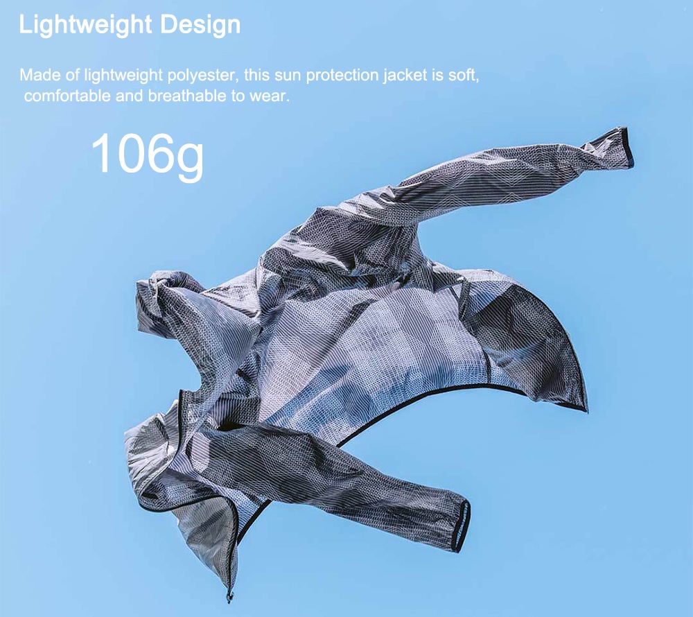 Water-resistance Portable Sun Protection Ultra-thin Sleeve Shirt Jacket- Granite L Water-resistance Portable Sun Protection Ultra-thin Sleeve Shirt Jacket- Granite L