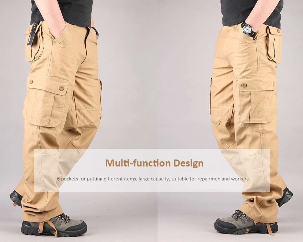 Pocket Multi-functional Casual Autumn Trousers Outdoor Men's Pants- Army Green 38 Pocket Multi-functional Casual Autumn Trousers Outdoor Men's Pants- Army Green 38
