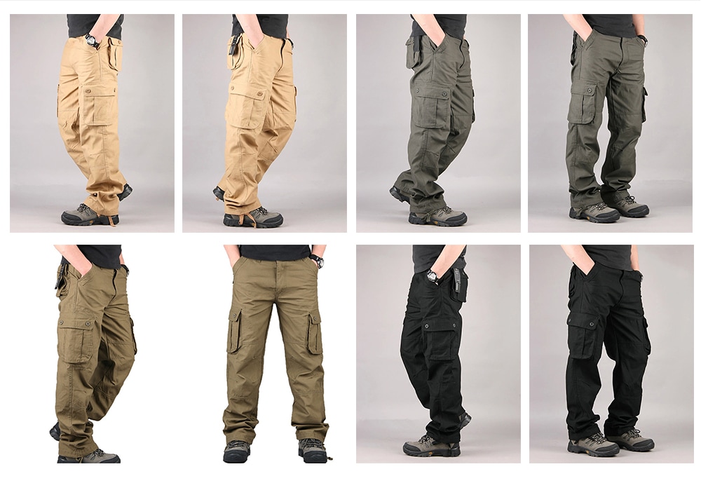 Pocket Multi-functional Casual Autumn Trousers Outdoor Men's Pants- Army Green 38 Pocket Multi-functional Casual Autumn Trousers Outdoor Men's Pants- Army Green 38