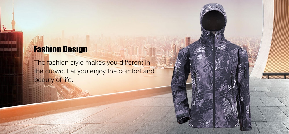 Outdoor Suede Soft Shell Jacket Men Sports Camouflage Plus Velvet - Chestnut Red 2XL Outdoor Suede Soft Shell Jacket Men Sports Camouflage Plus Velvet - Chestnut Red 2XL