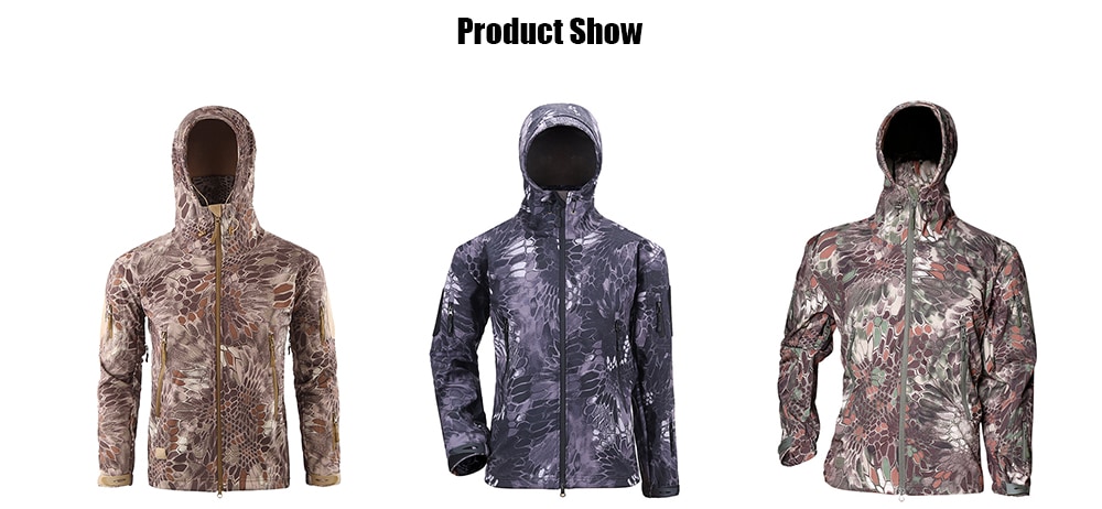 Outdoor Suede Soft Shell Jacket Men Sports Camouflage Plus Velvet - Chestnut Red 2XL Outdoor Suede Soft Shell Jacket Men Sports Camouflage Plus Velvet - Chestnut Red 2XL
