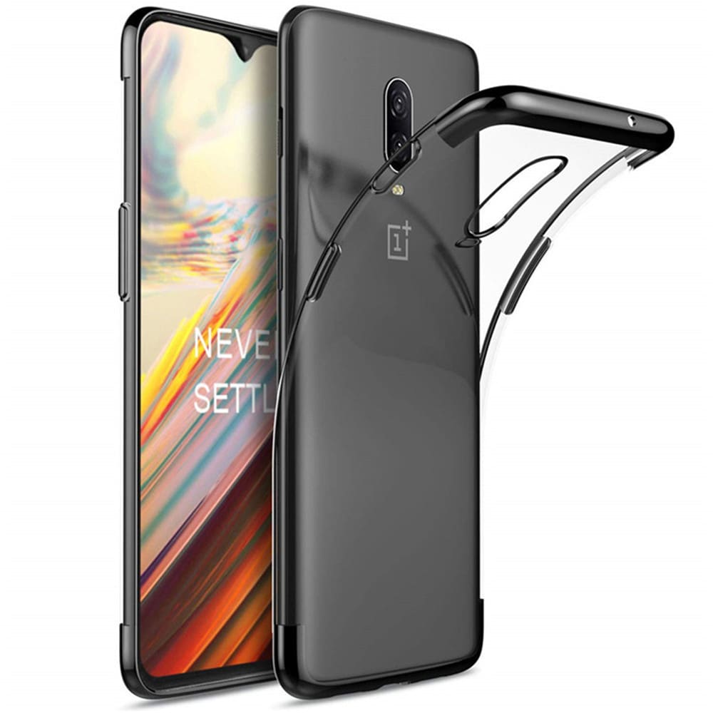 Soft Full Plating TPU Cover with Tempered Glass Screen Protector for OnePlus 6T- Blue Soft Full Plating TPU Cover with Tempered Glass Screen Protector for OnePlus 6T- Blue