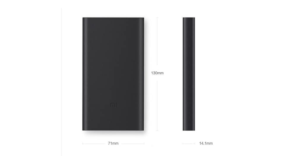 Original Xiaomi Bidirectional Quick Charge 10000mAh Portable Power Bank 2 Aluminium Alloy Housing Ultra-thin Body- Silver Original Xiaomi Bidirectional Quick Charge 10000mAh Portable Power Bank 2 Aluminium Alloy Housing Ultra-thin Body- Silver