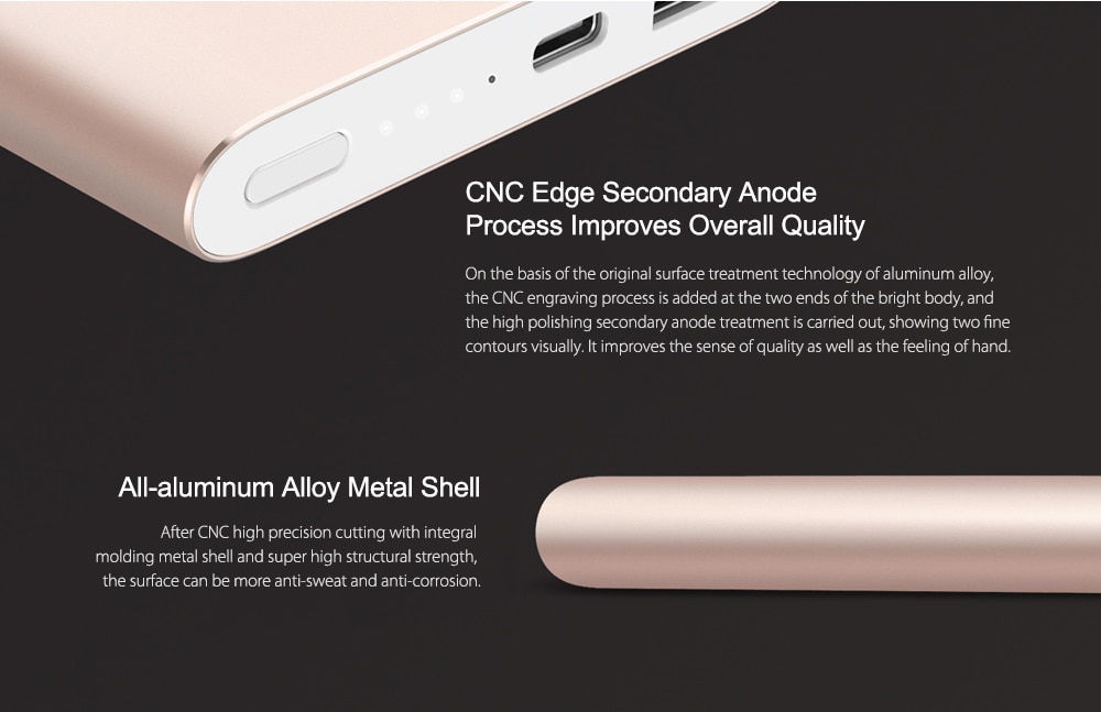 Original Xiaomi Mi Pro 10000mAh Type - C USB Mobile Power Bank Two-way Quick Charge Charger- Rose Gold Original Xiaomi Mi Pro 10000mAh Type - C USB Mobile Power Bank Two-way Quick Charge Charger- Rose Gold