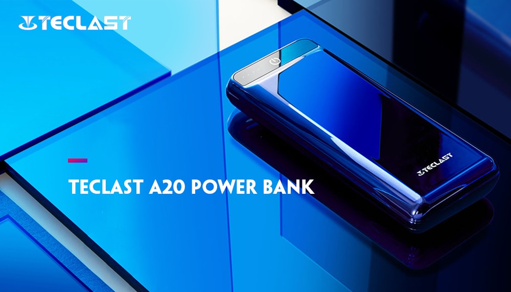 Teclast A20 Power Bank 20000mAh Lightweight for Tablet / Mobile Phone- Black Teclast A20 Power Bank 20000mAh Lightweight for Tablet / Mobile Phone- Black