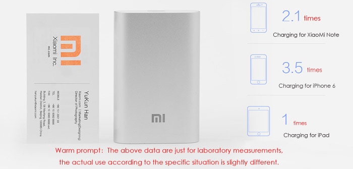 Original Xiaomi Pocket 10000mAh Mobile Power Bank High Capacity Portable Charger- Silver Original Xiaomi Pocket 10000mAh Mobile Power Bank High Capacity Portable Charger- Silver