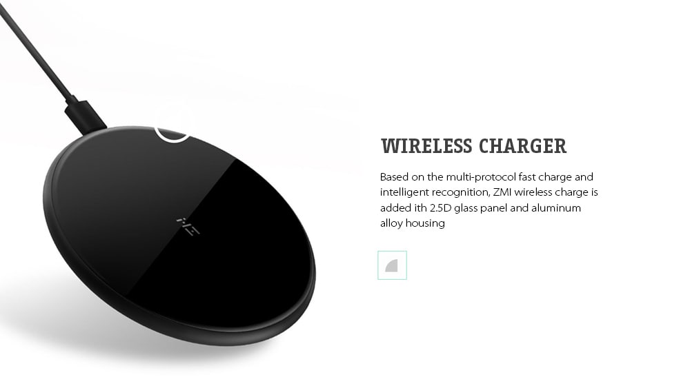 ZMI WTX10 Wireless Charger Multi-protocol Fast Charging Smart Identification Aluminum Alloy Shell ( Xiaomi Ecosystem Product )- White Single charger ZMI WTX10 Wireless Charger Multi-protocol Fast Charging Smart Identification Aluminum Alloy Shell ( Xiaomi Ecosystem Product )- White Single charger