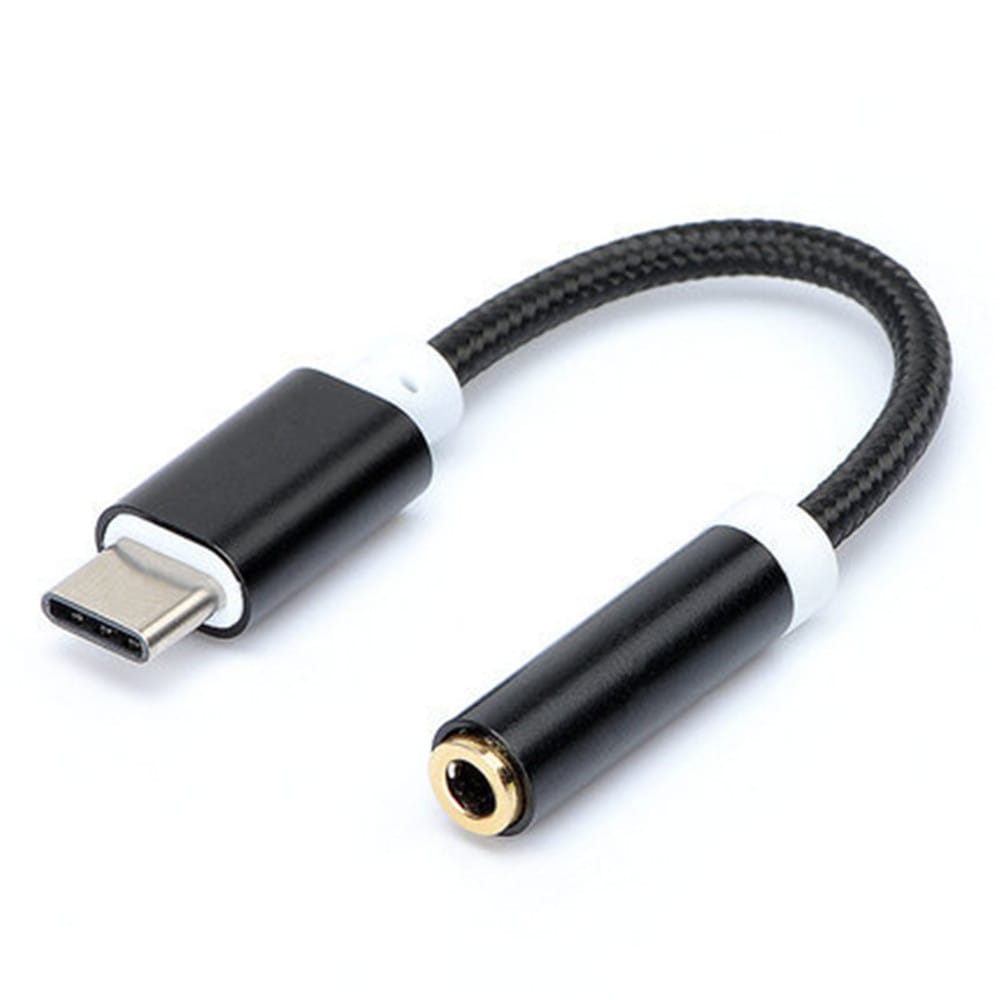 Type-C to 3.5 Earphone Adapter Type-C USB-C male to 3.5mm AUX audio female AUX Cable- Silver Type-C to 3.5 Earphone Adapter Type-C USB-C male to 3.5mm AUX audio female AUX Cable- Silver