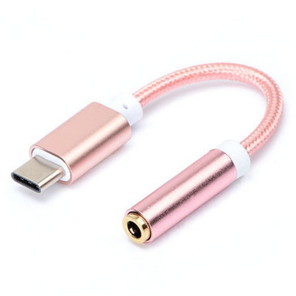 Type-C to 3.5 Earphone Adapter Type-C USB-C male to 3.5mm AUX audio female AUX Cable- Silver Type-C to 3.5 Earphone Adapter Type-C USB-C male to 3.5mm AUX audio female AUX Cable- Silver