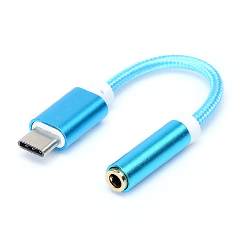 Type-C to 3.5 Earphone Adapter Type-C USB-C male to 3.5mm AUX audio female AUX Cable- Silver Type-C to 3.5 Earphone Adapter Type-C USB-C male to 3.5mm AUX audio female AUX Cable- Silver