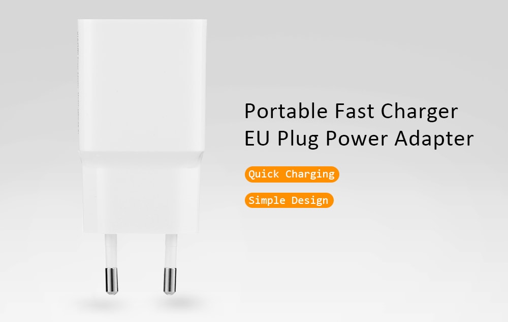 Original Xiaomi ABS Portable Fast Power Adapter- White Original Xiaomi ABS Portable Fast Power Adapter- White