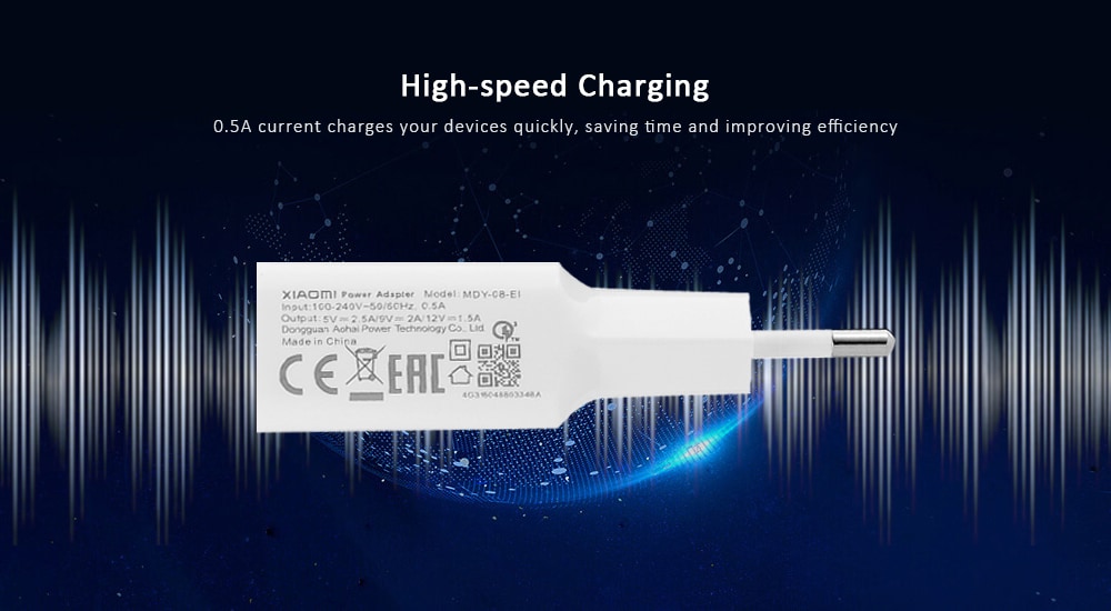 Original Xiaomi ABS Portable Fast Power Adapter- White Original Xiaomi ABS Portable Fast Power Adapter- White