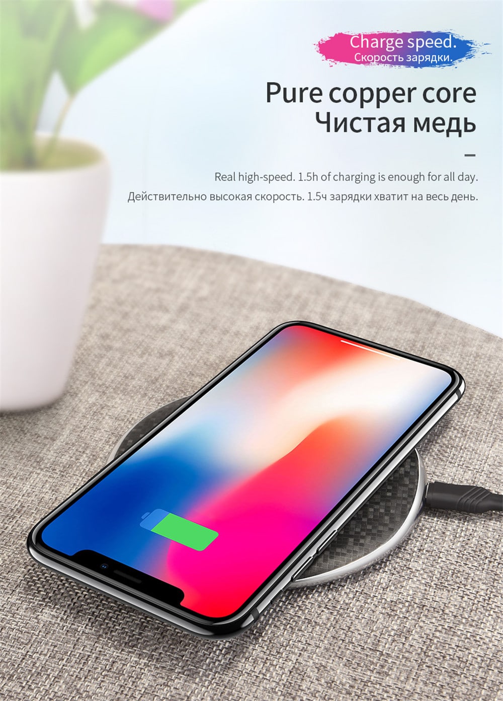 Qi Wireless Charger 5V1A Desktop Wireless Fast Charging Pad For iPhone X / 8 / 8 Plus Samsung Galaxy S8 / S8 + / Note 8- Black Qi Wireless Charger 5V1A Desktop Wireless Fast Charging Pad For iPhone X / 8 / 8 Plus Samsung Galaxy S8 / S8 + / Note 8- Black